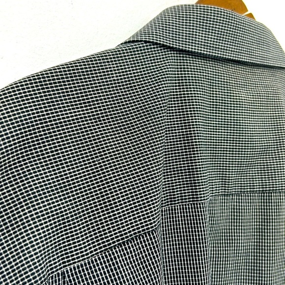 Christian Dior Button Up Long Sleeve Men's Large Shirt Plaid Travel Luxury Golf - Picture 8 of 8